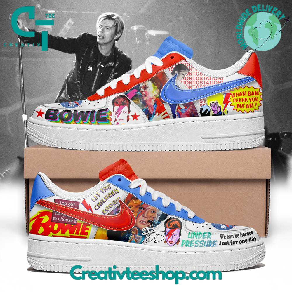 JWFancy David Bowie Air Low-Top Sneakers Shoes For Men And Women