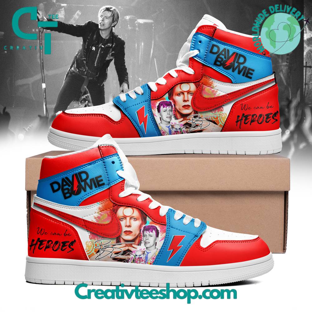 JWFancy David Bowie AJ1 High Sneakers Shoes For Men And Women