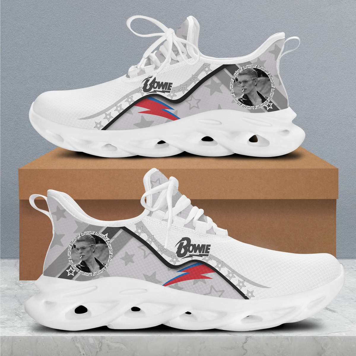 JWFancy David Bowie Max Soul Shoes Sneakers For Men And Women