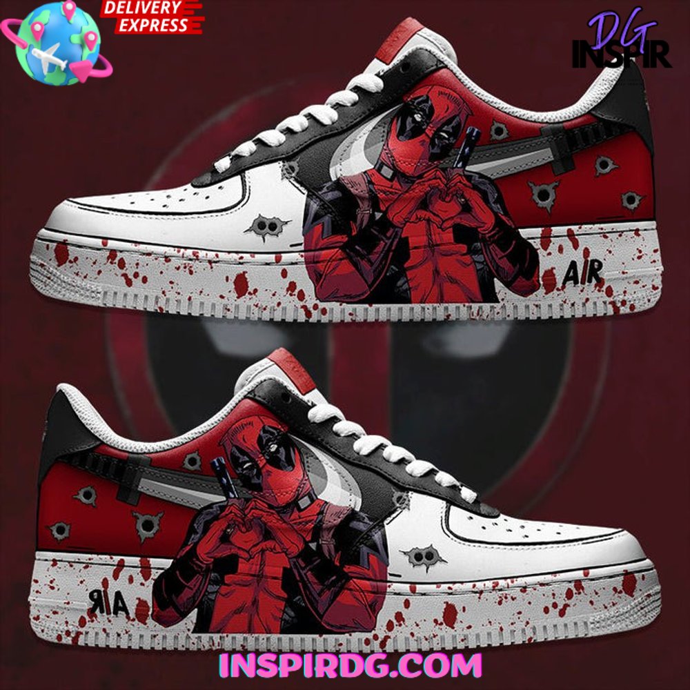 JWFancy Deadpool Air Low-Top Sneakers Shoes For Men And Women