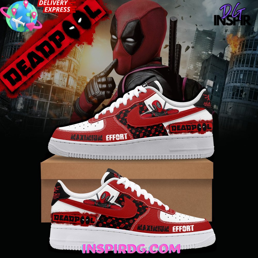 JWFancy Deadpool Air Low-Top Sneakers Shoes For Men And Women