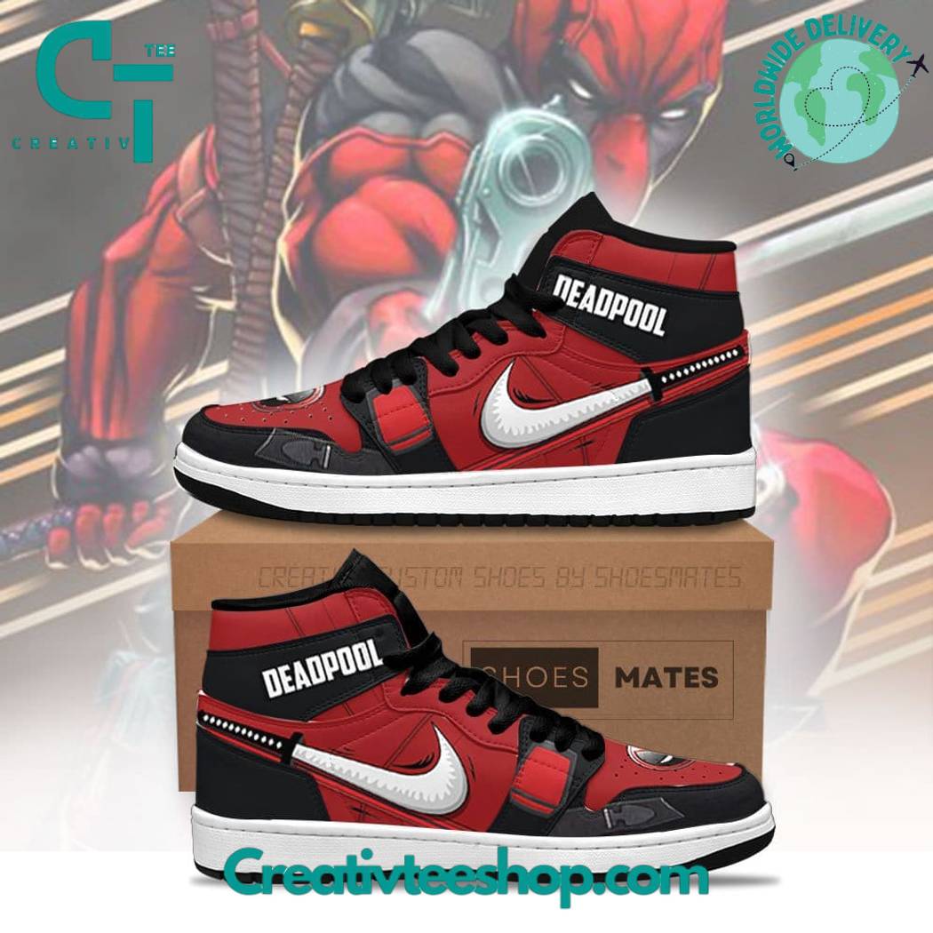 JWFancy Deadpool AJ1 High Sneakers Shoes For Men And Women