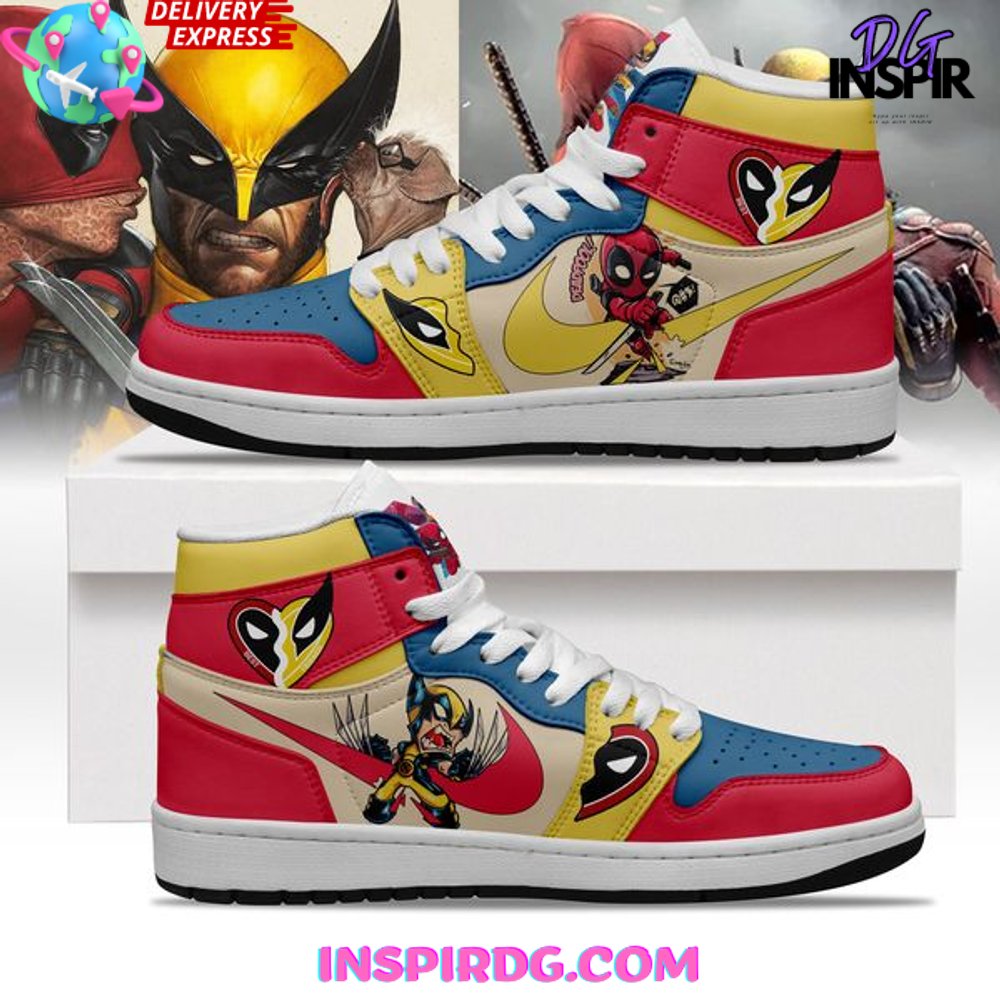 JWFancy Deadpool AJ1 High Sneakers Shoes For Men And Women