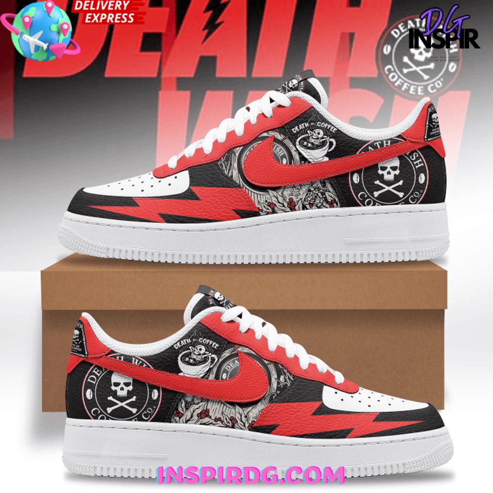 JWFancy Death Wish Coffee Air Low-Top Sneakers Shoes For Men And Women