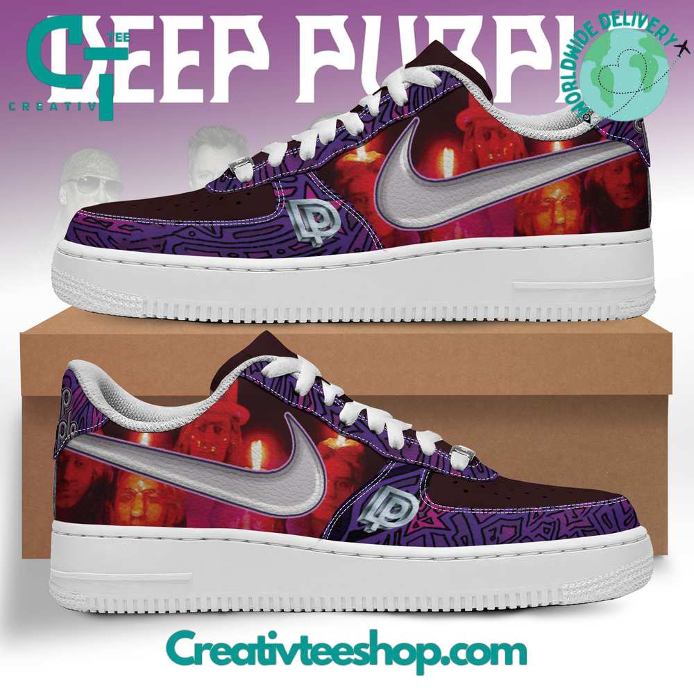 JWFancy Deep Purple Air Low-Top Sneakers Shoes For Men And Women