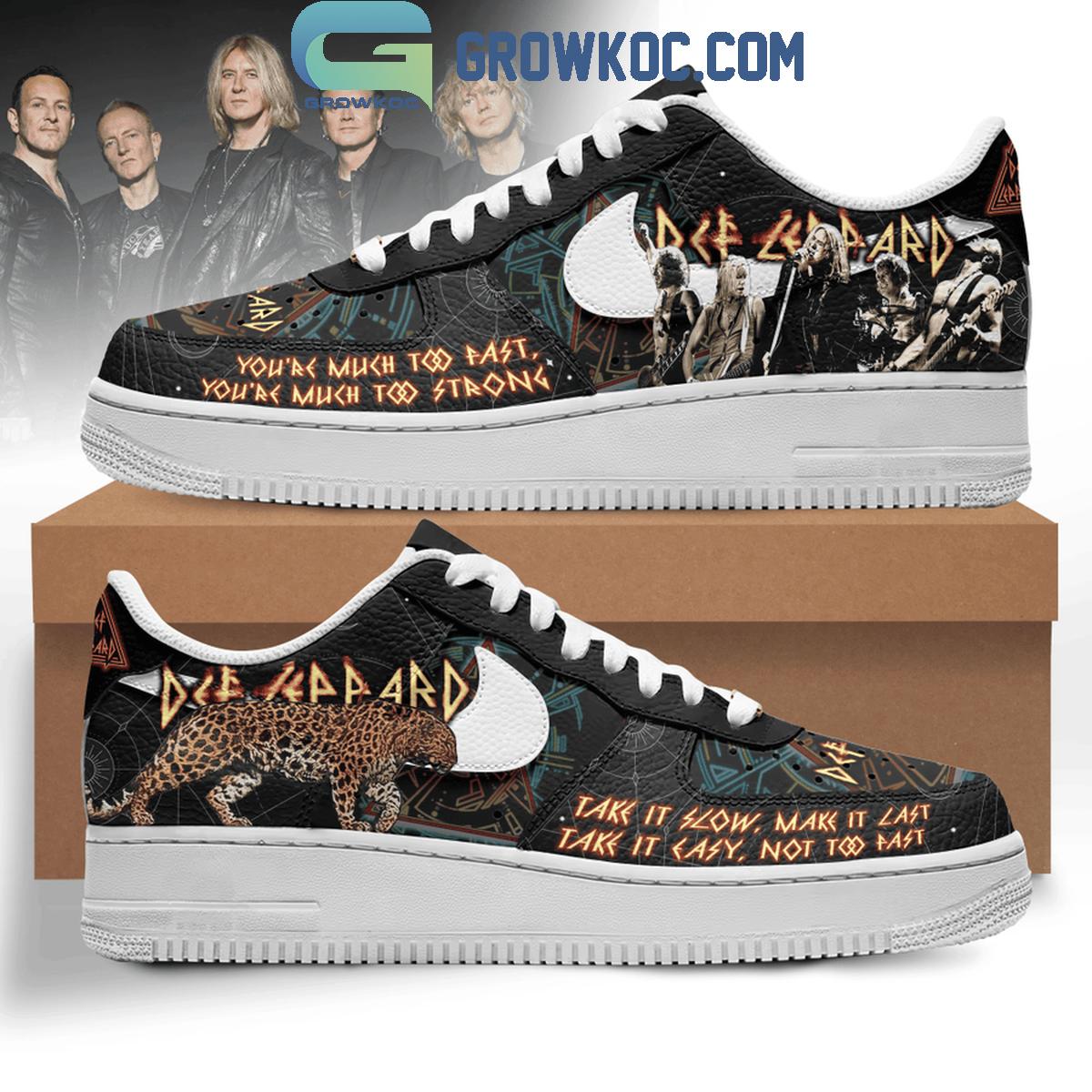 JWFancy Def Leppard Air Low-Top Sneakers Shoes For Men And Women