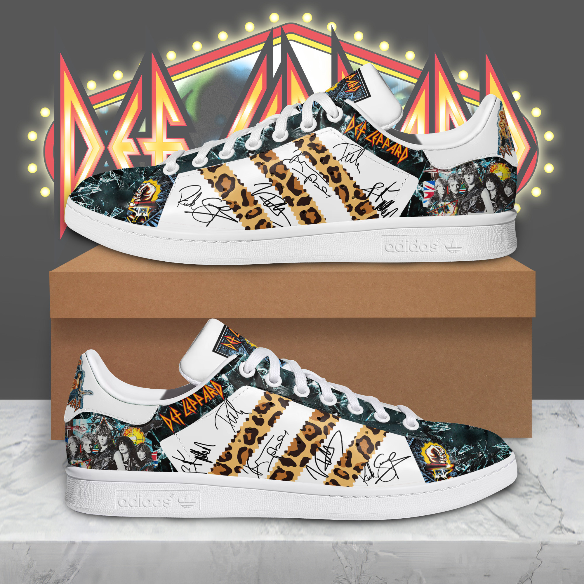JWFancy Def Leppard Skate Stan Shoes Sneakes For Men And Women