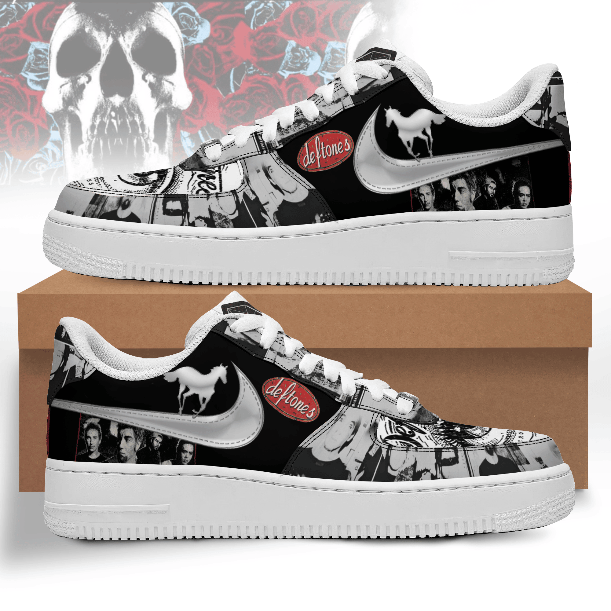 JWFancy Deftones Air Low-Top Sneakers Shoes For Men And Women