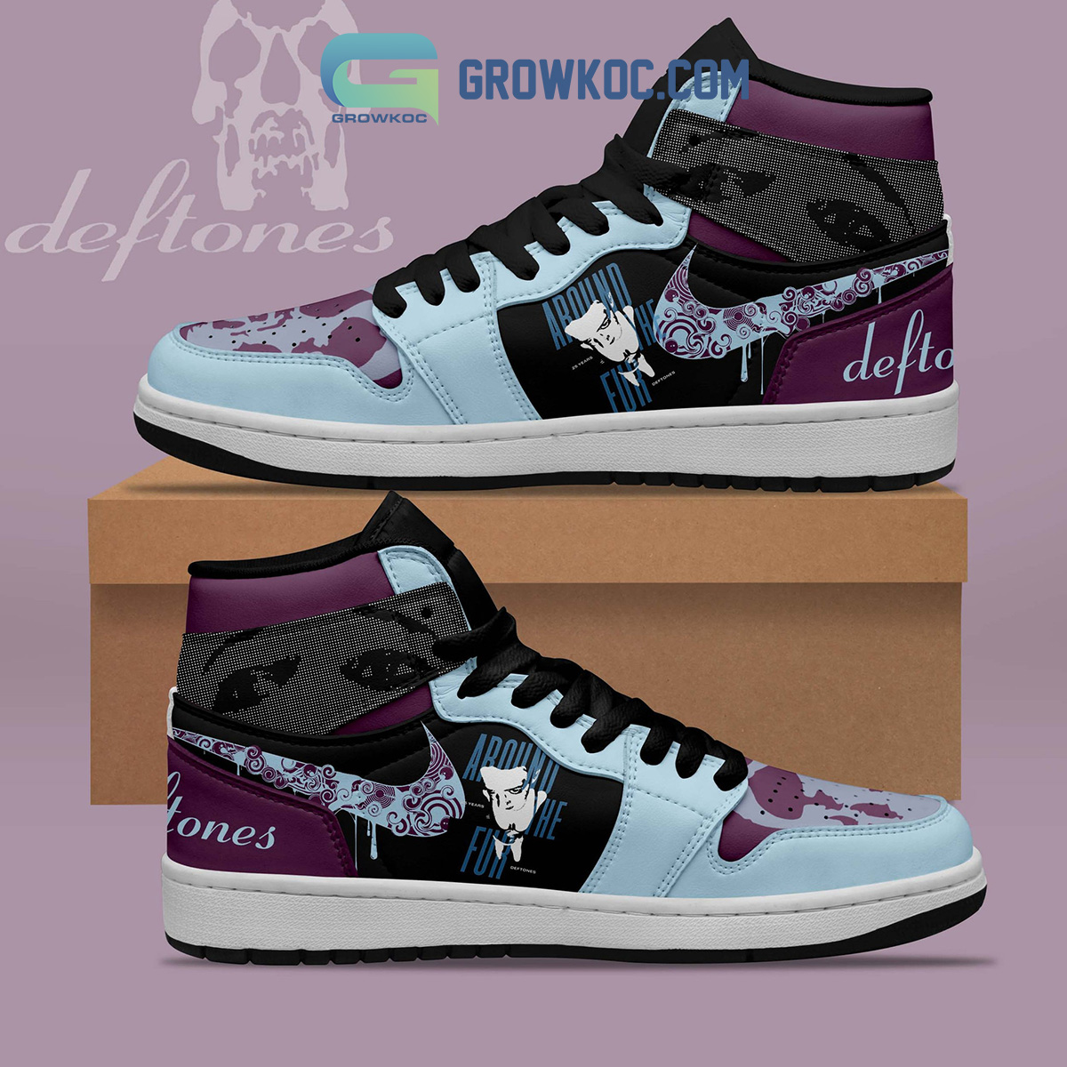 JWFancy Deftones AJ1 High Sneakers Shoes For Men And Women