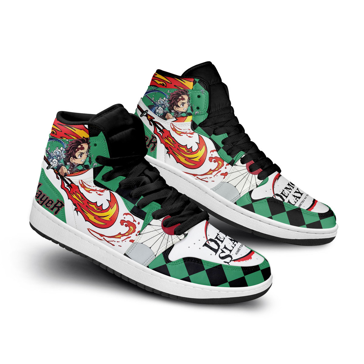 JWFancy Demon Slayer AJ1 High Sneakers Shoes For Men And Women