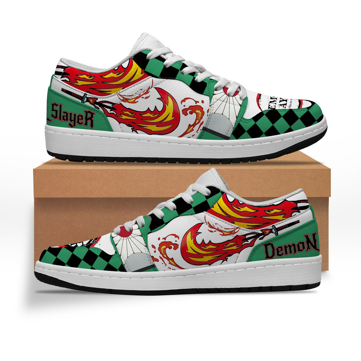 JWFancy Demon Slayer AJ1 Low Sneakers Shoes For Men And Women