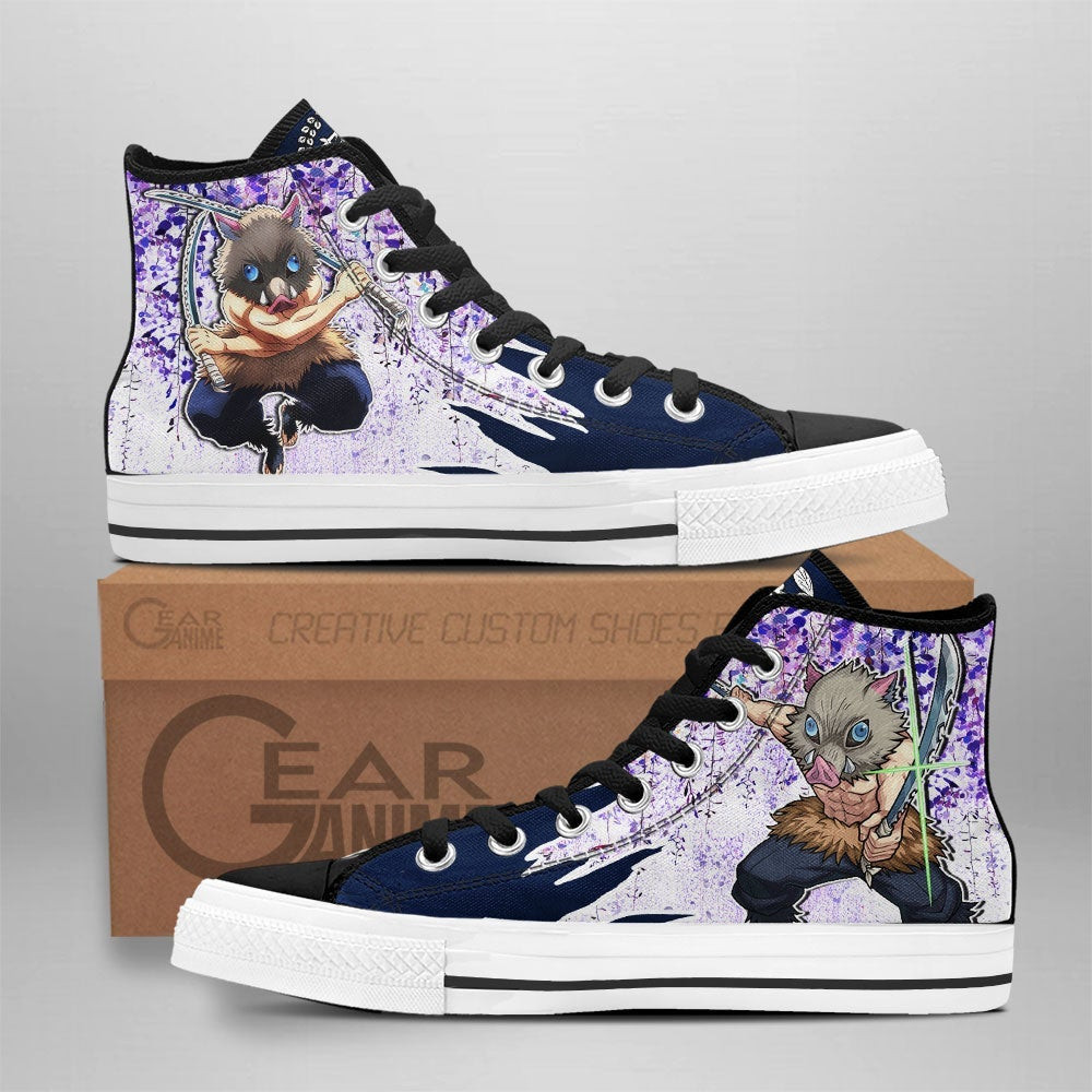 JWFancy Demon Slayer High Top Canvas Sneakers Shoes For Men And Women