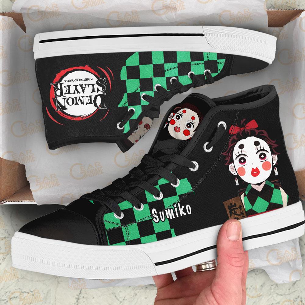 JWFancy Demon Slayer High Top Canvas Sneakers Shoes For Men And Women