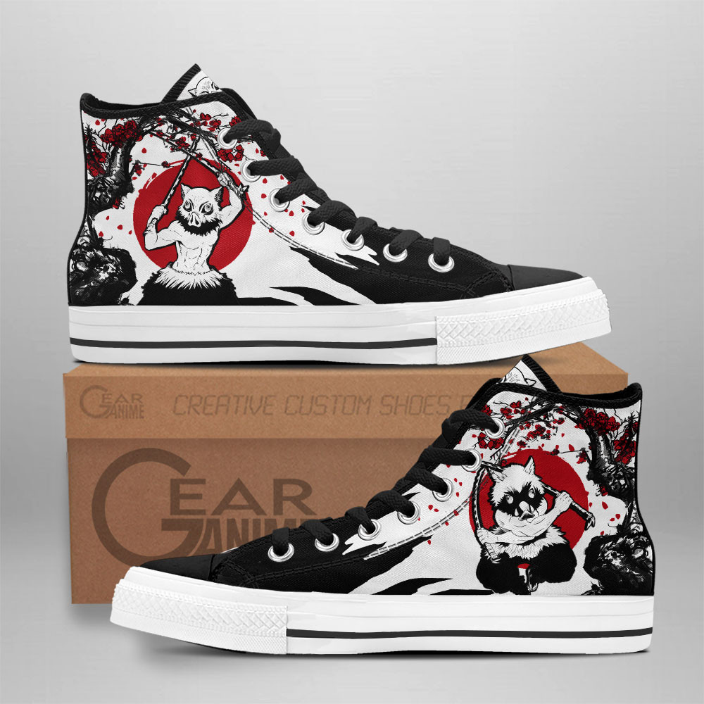 JWFancy Demon Slayer High Top Canvas Sneakers Shoes For Men And Women