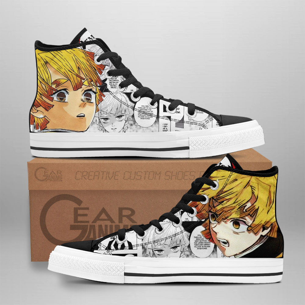 JWFancy Demon Slayer High Top Canvas Sneakers Shoes For Men And Women