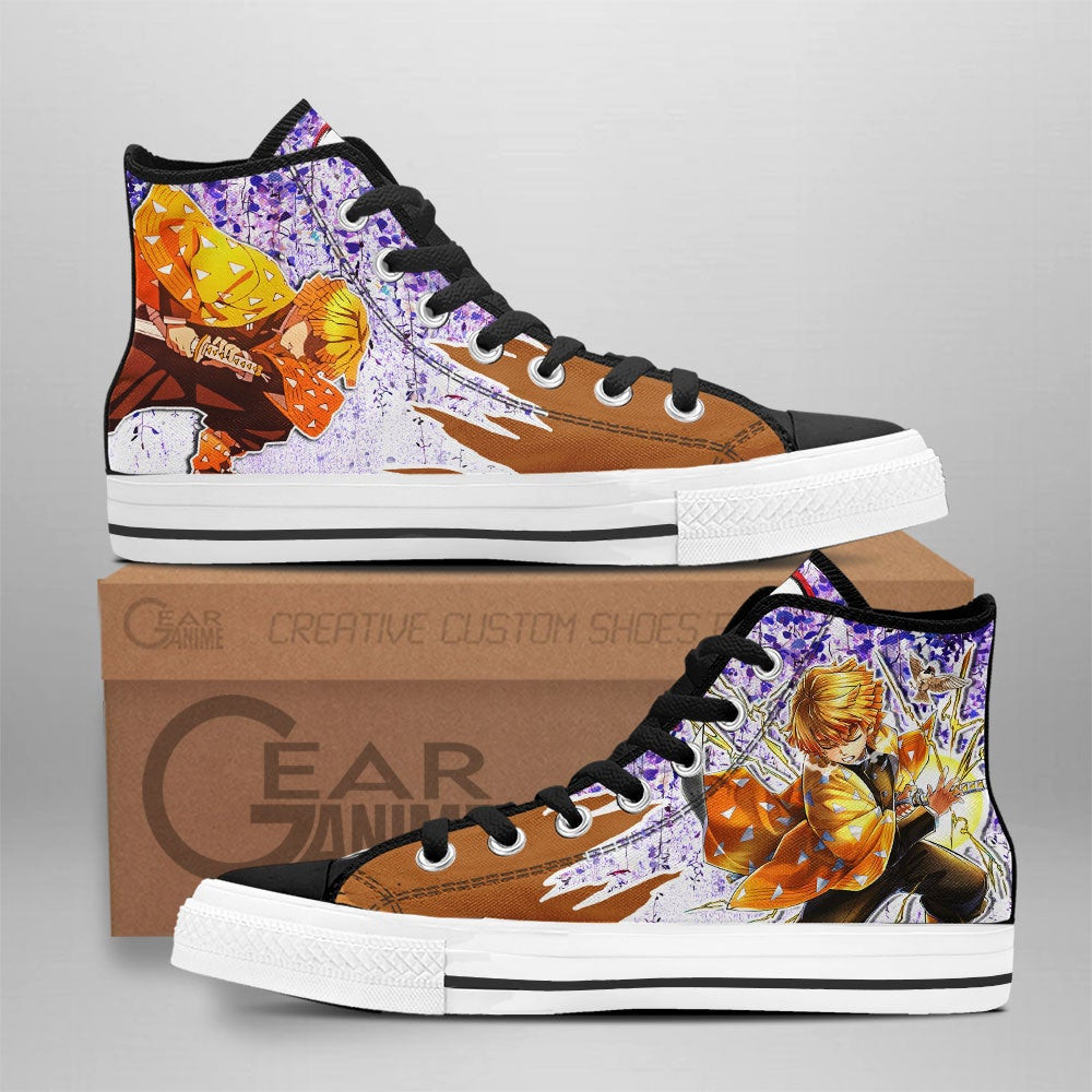 JWFancy Demon Slayer High Top Canvas Sneakers Shoes For Men And Women