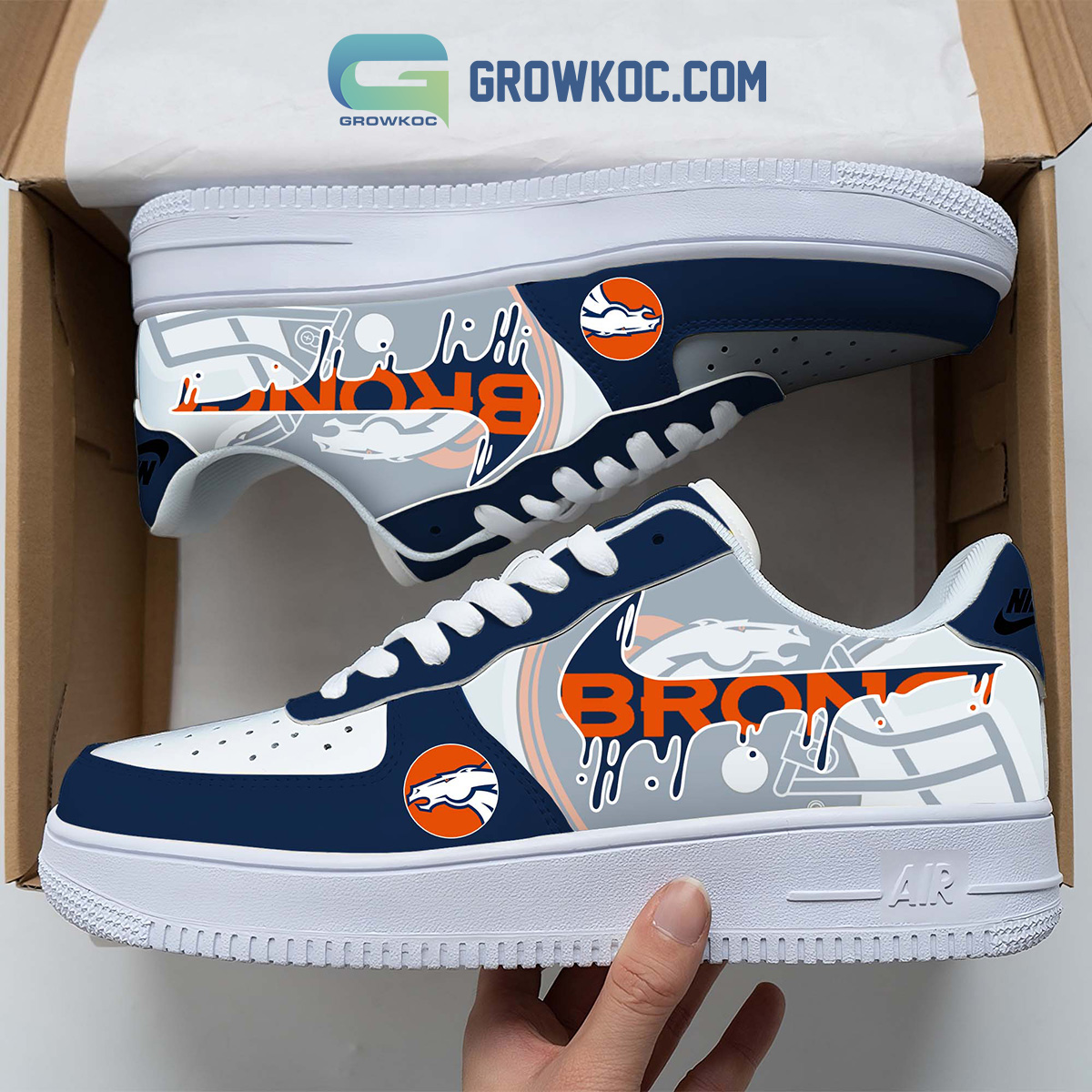 JWFancy Denver Broncos Air Low-Top Sneakers Shoes For Men And Women