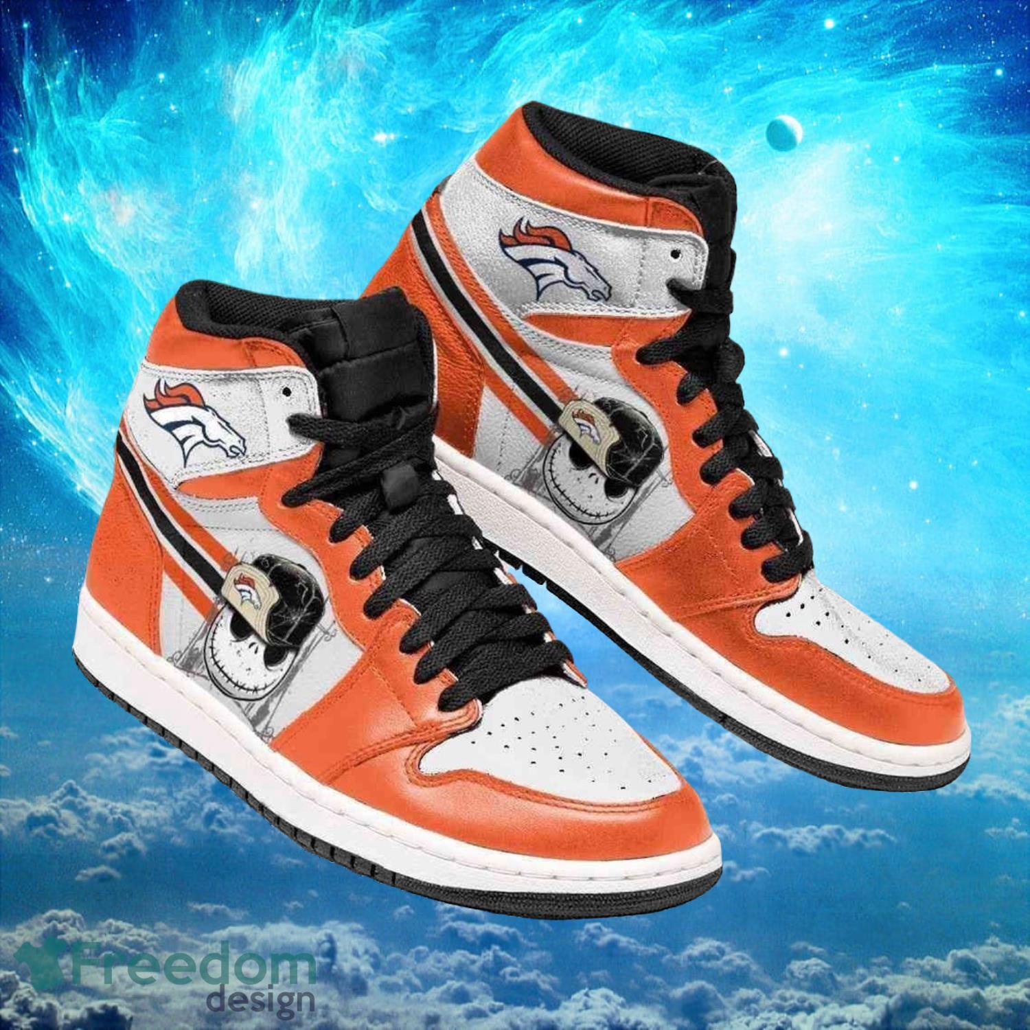JWFancy Denver Broncos AJ1 High Sneakers Shoes For Men And Women