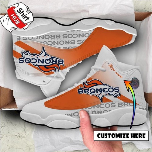 JWFancy Denver Broncos AJ13 Sneakers Shoes For Men And Women