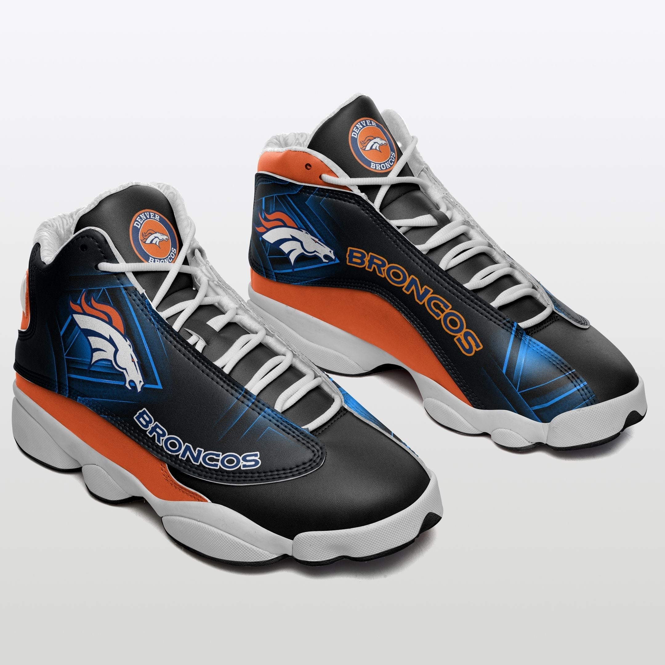 JWFancy Denver Broncos AJ13 Sneakers Shoes For Men And Women