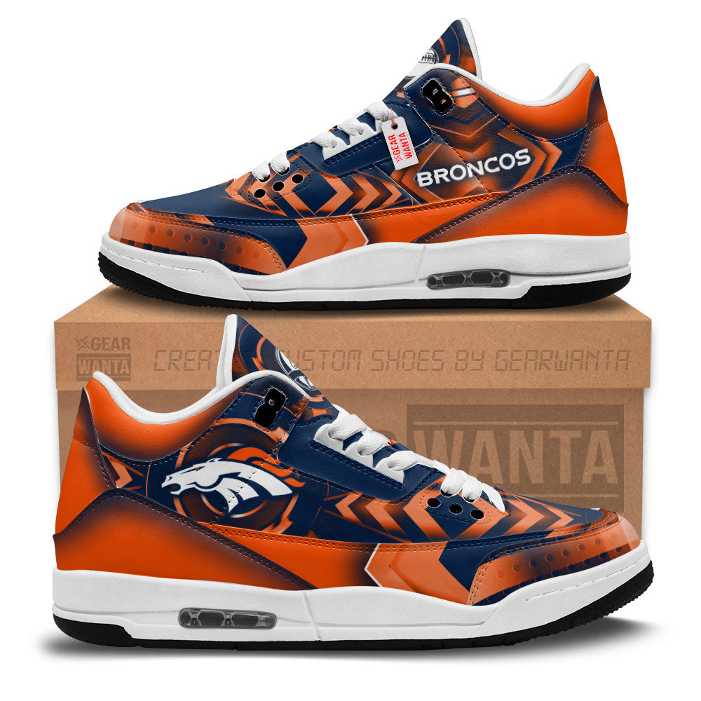 JWFancy Denver Broncos AJ3 Sneakers Shoes For Men And Women