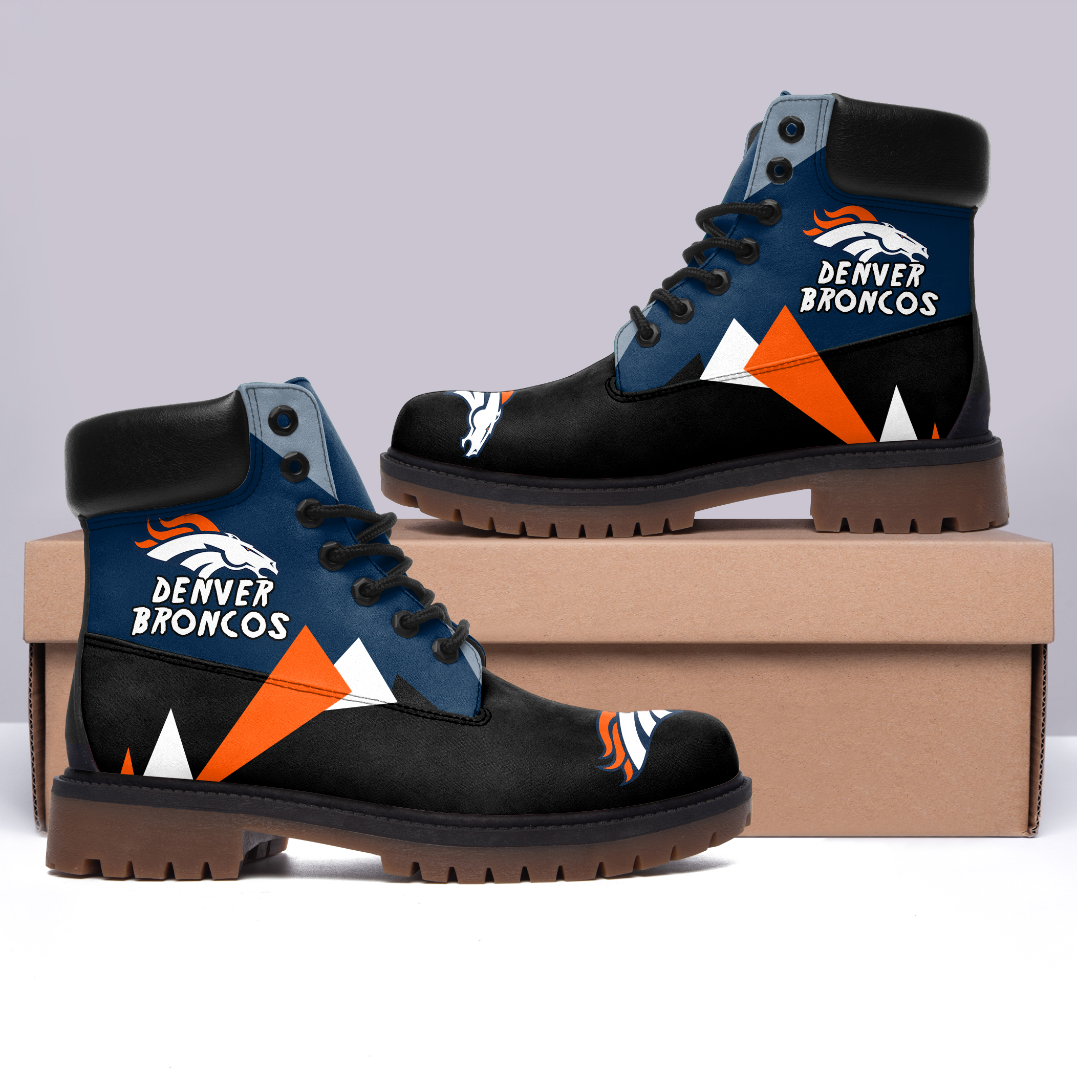 JWFancy Denver Broncos Boots Shoes For Men And Women