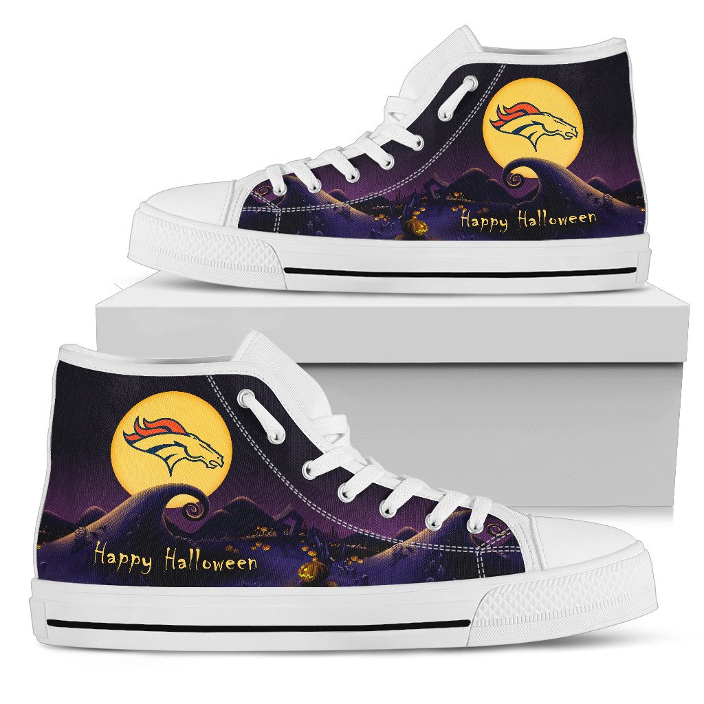 JWFancy Denver Broncos High Top Canvas Sneakers Shoes For Men And Women