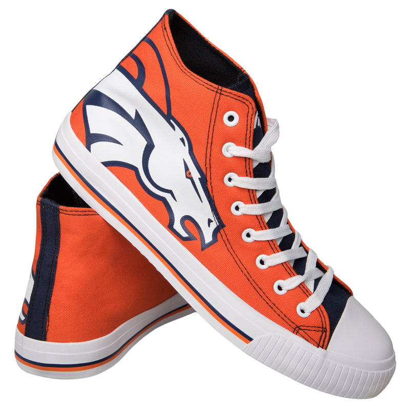 JWFancy Denver Broncos High Top Canvas Sneakers Shoes For Men And Women