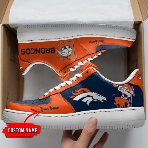 JWFancy Denver Broncos NFL Air Low-Top Sneakers Shoes For Men And Women