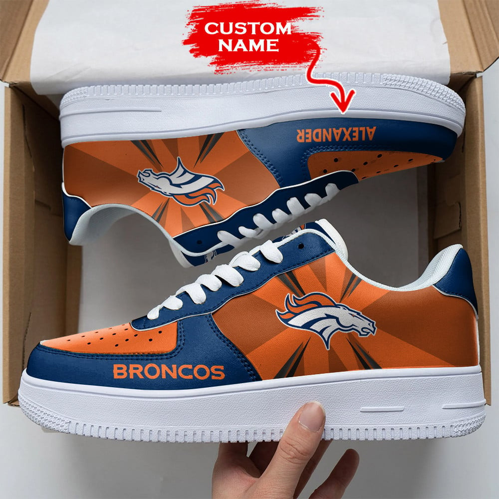 JWFancy Denver Broncos NFL Air Low-Top Sneakers Shoes For Men And Women