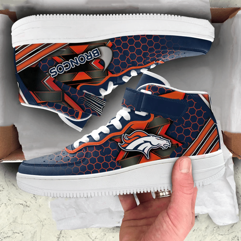 JWFancy Denver Broncos NFL Air Low-Top Sneakers Shoes For Men And Women