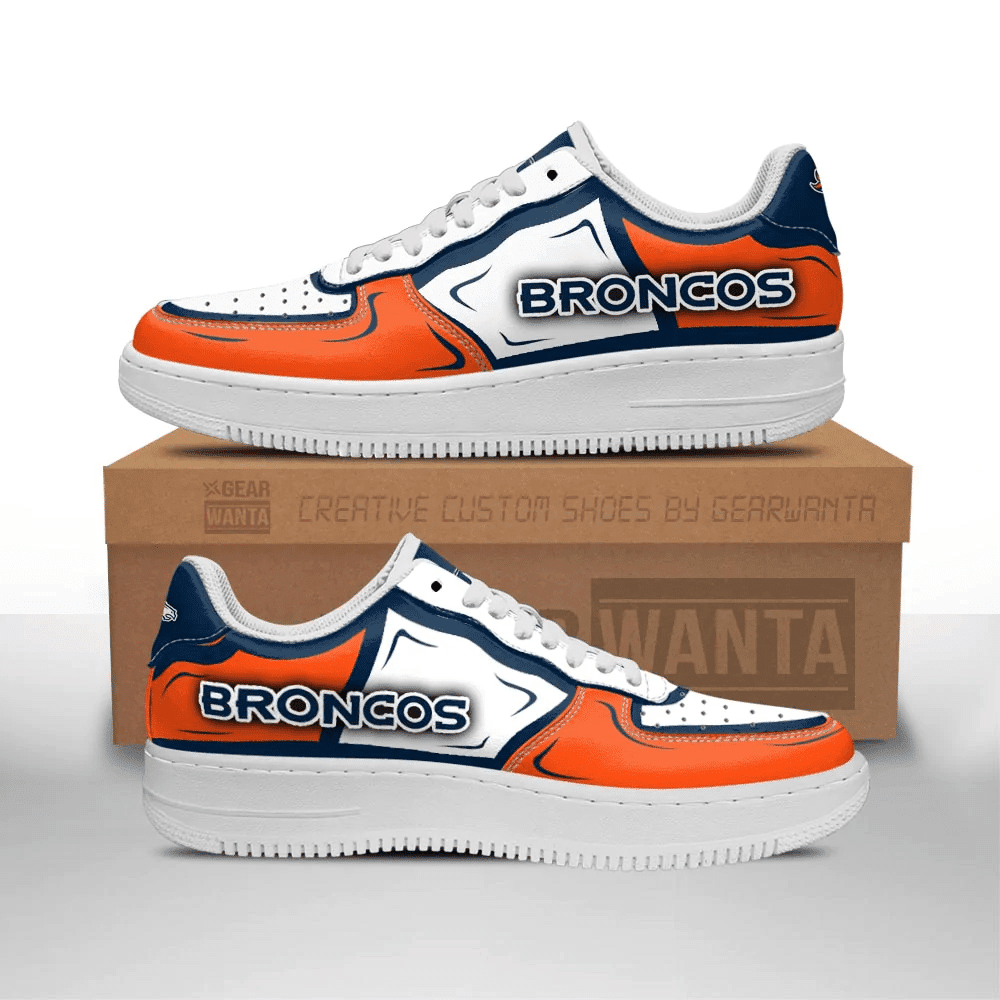 JWFancy Denver Broncos NFL Air Low-Top Sneakers Shoes For Men And Women