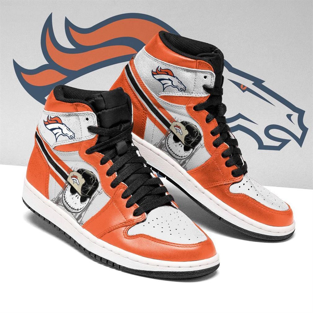 JWFancy Denver Broncos NFL AJ1 High Sneakers Shoes For Men And Women
