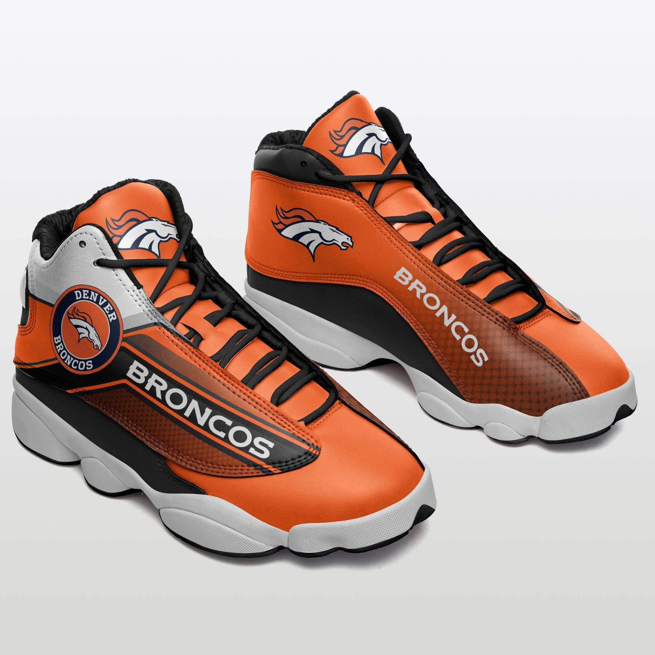 JWFancy Denver Broncos NFL AJ13 Sneakers Shoes For Men And Women