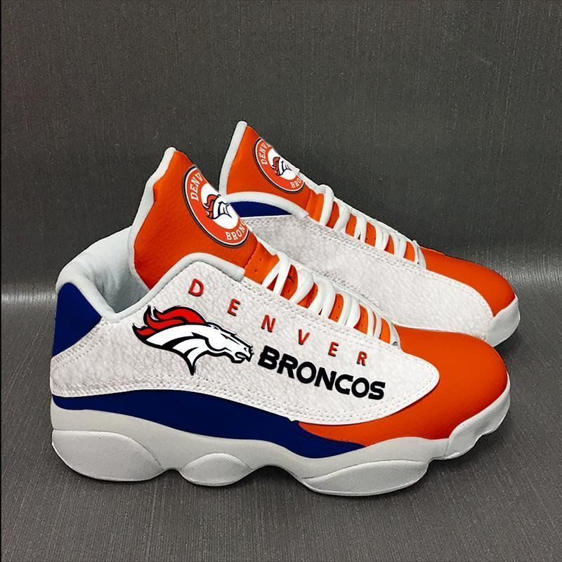 JWFancy Denver Broncos NFL AJ13 Sneakers Shoes For Men And Women