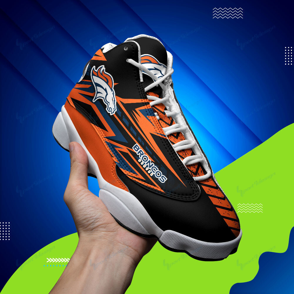 JWFancy Denver Broncos NFL AJ13 Sneakers Shoes For Men And Women