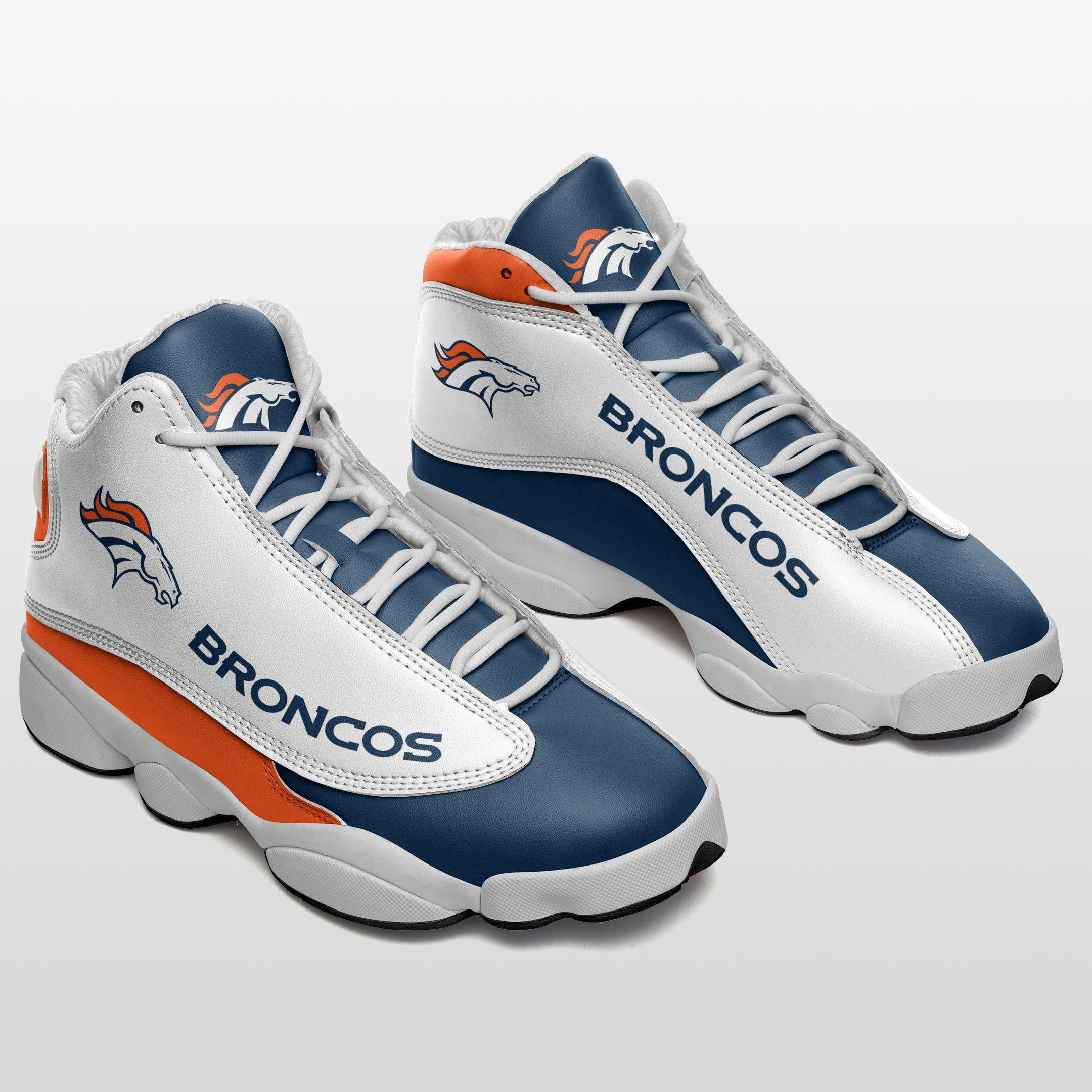 JWFancy Denver Broncos NFL AJ13 Sneakers Shoes For Men And Women