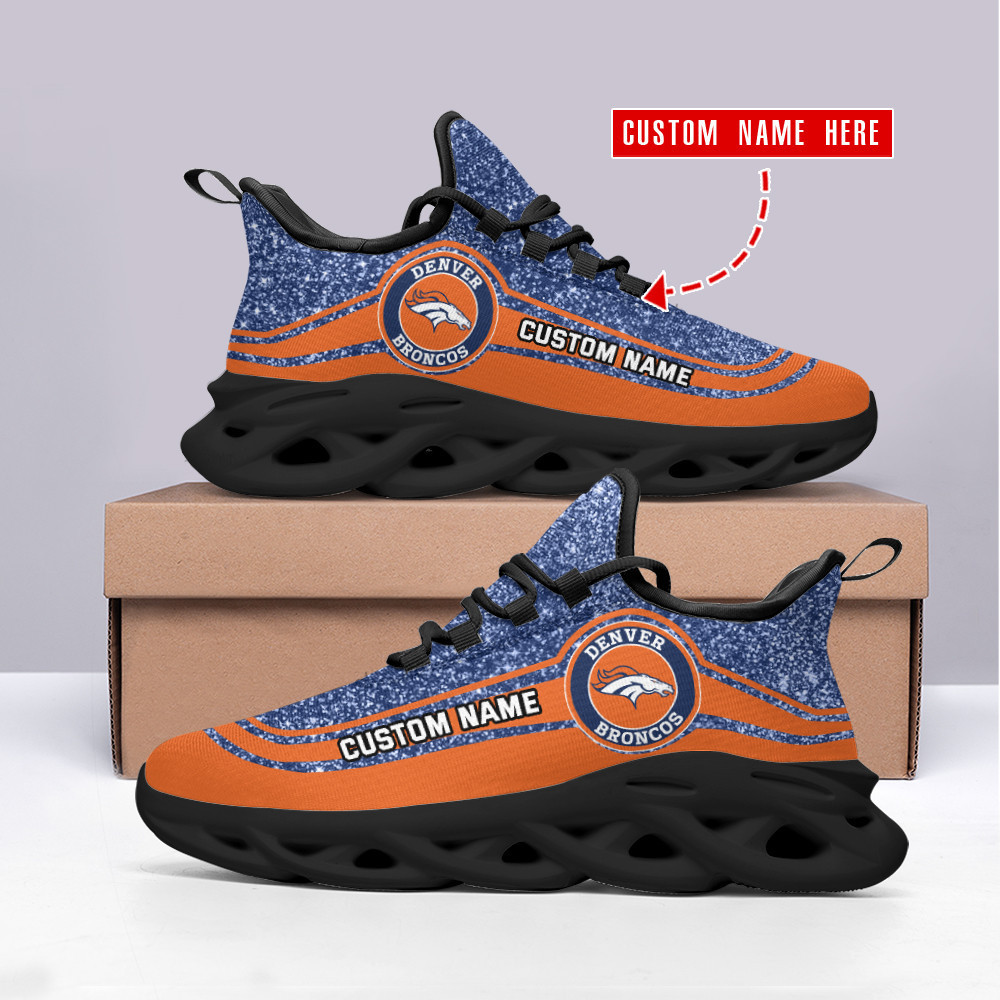 JWFancy Denver Broncos NFL Max Soul Shoes Sneakers For Men And Women