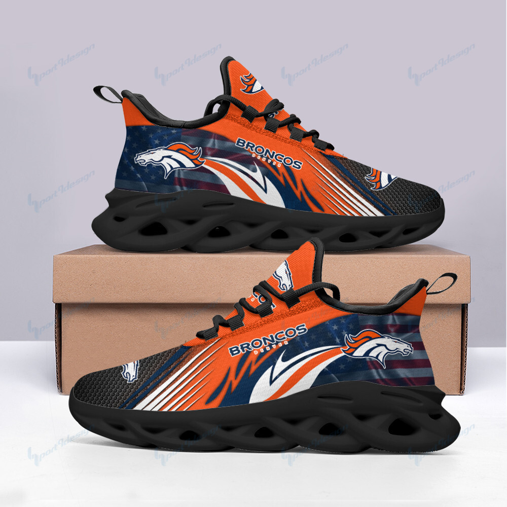 JWFancy Denver Broncos NFL Max Soul Shoes Sneakers For Men And Women