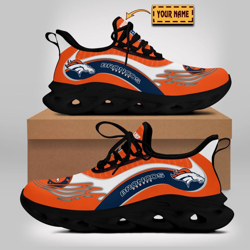JWFancy Denver Broncos NFL Max Soul Shoes Sneakers For Men And Women