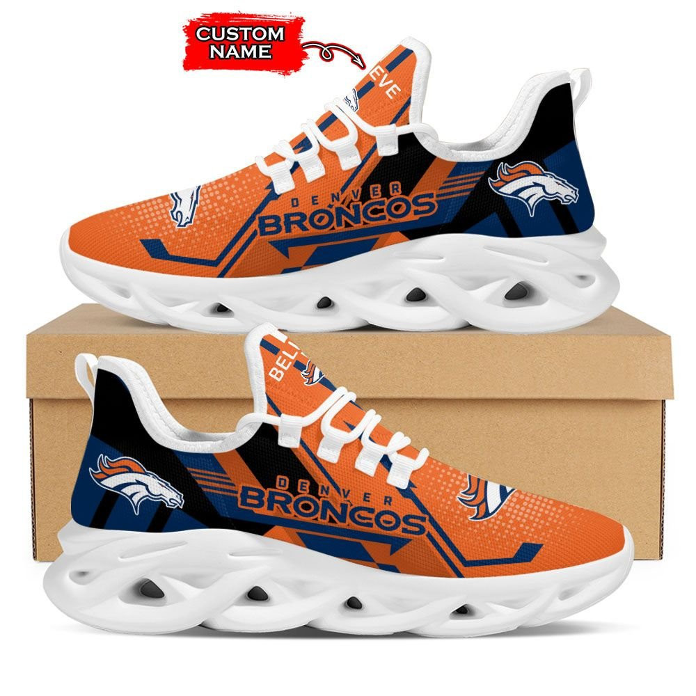 JWFancy Denver Broncos NFL Max Soul Shoes Sneakers For Men And Women