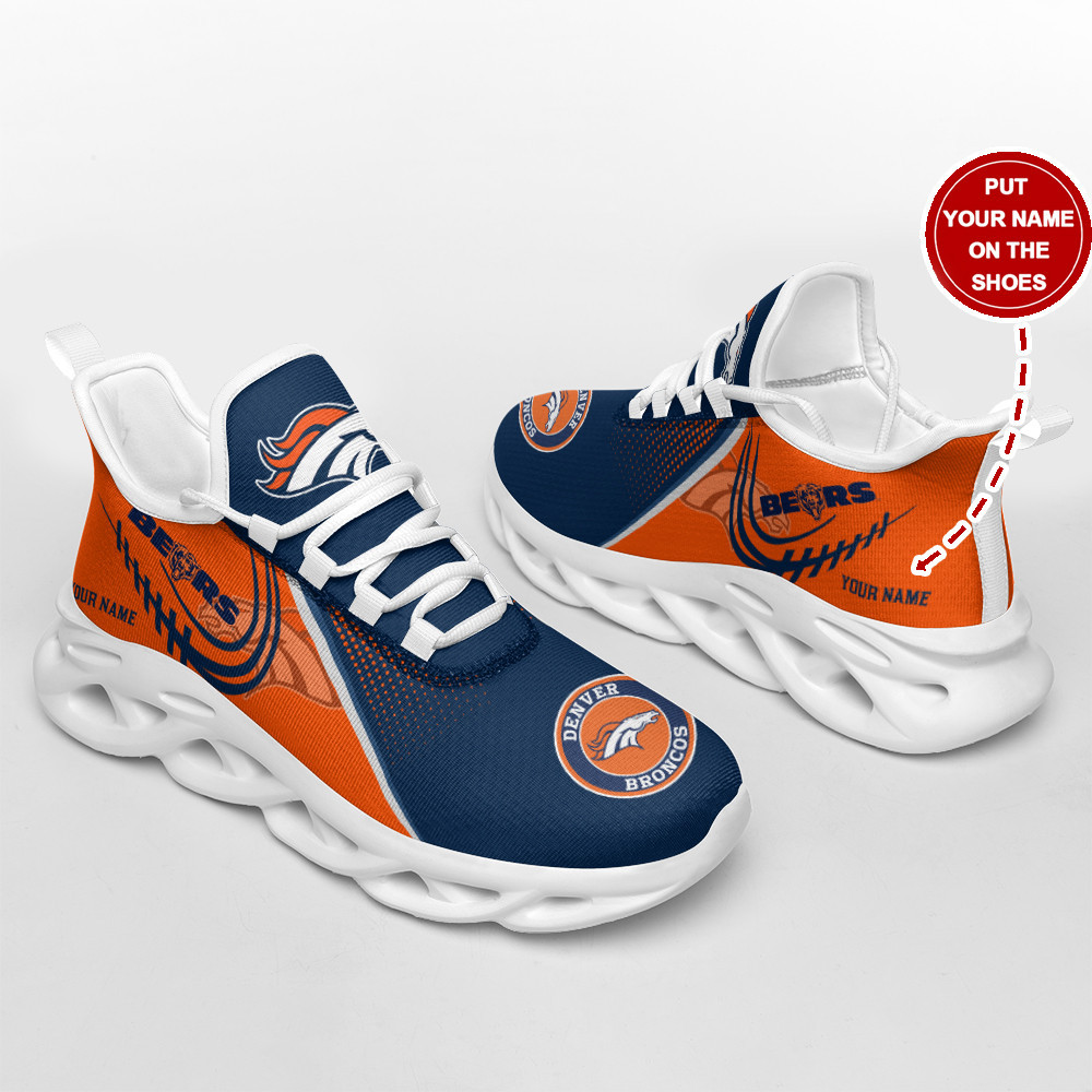 JWFancy Denver Broncos NFL Max Soul Shoes Sneakers For Men And Women