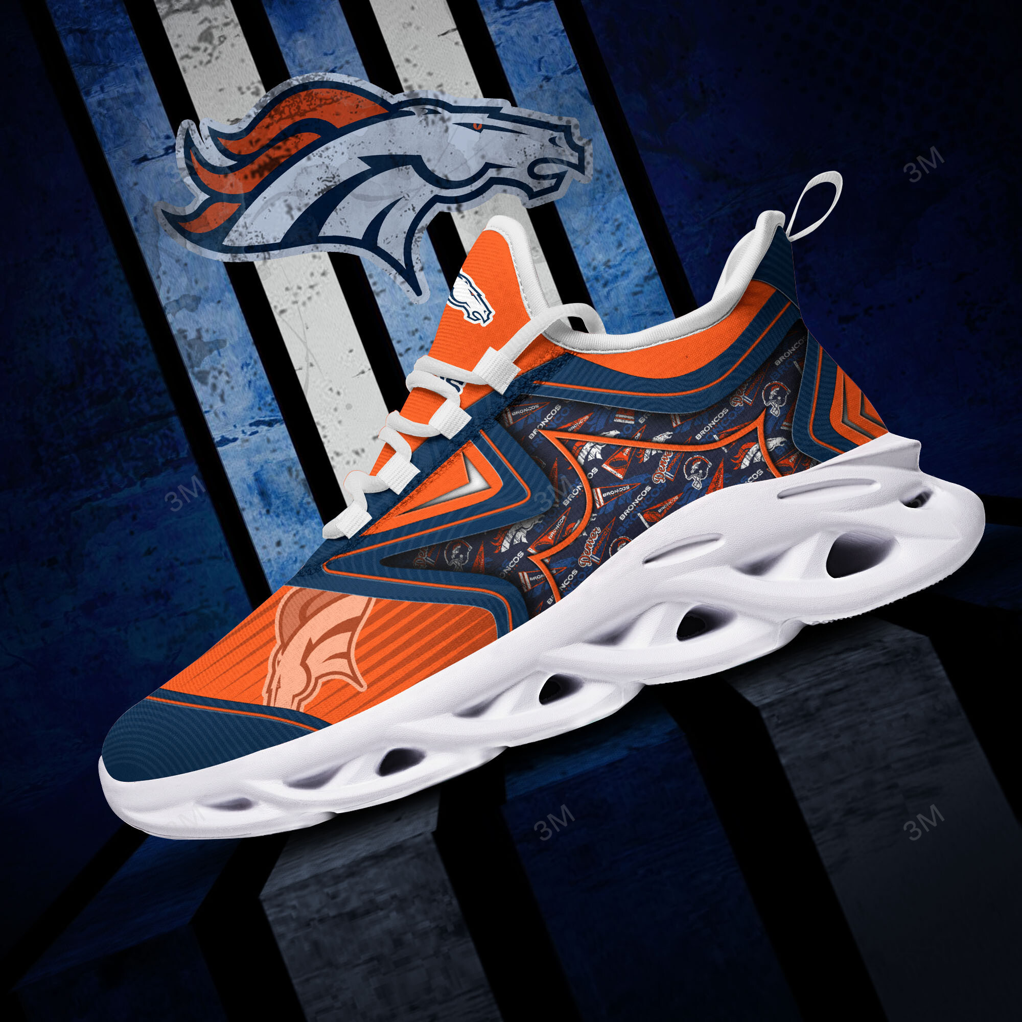 JWFancy Denver Broncos NFL Max Soul Shoes Sneakers For Men And Women