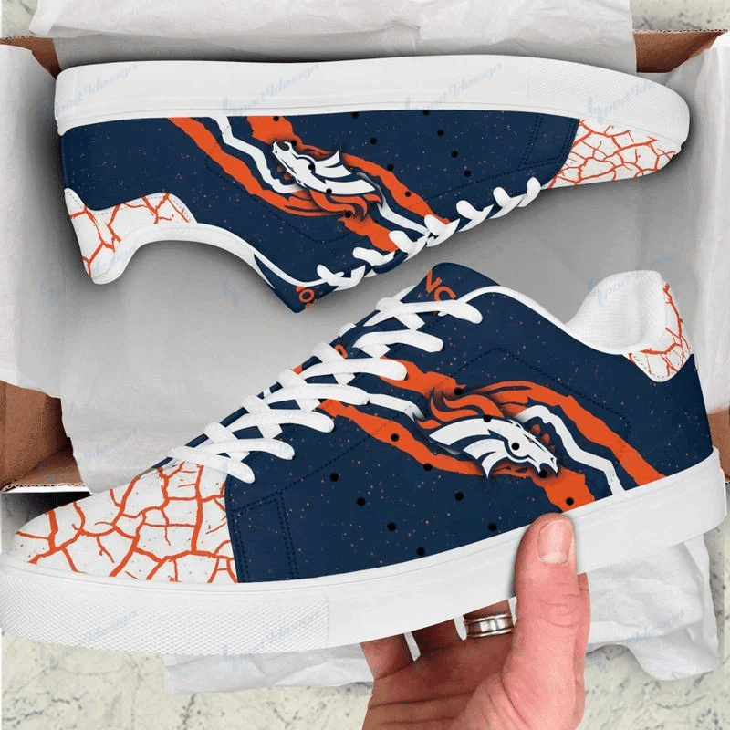 JWFancy Denver Broncos Skate Stan Shoes Sneakes For Men And Women