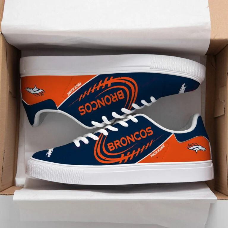 JWFancy Denver Broncos Skate Stan Shoes Sneakes For Men And Women