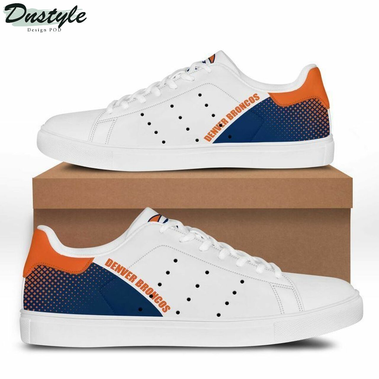 JWFancy Denver Broncos Skate Stan Shoes Sneakes For Men And Women