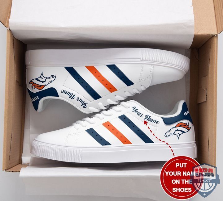JWFancy Denver Broncos Skate Stan Shoes Sneakes For Men And Women