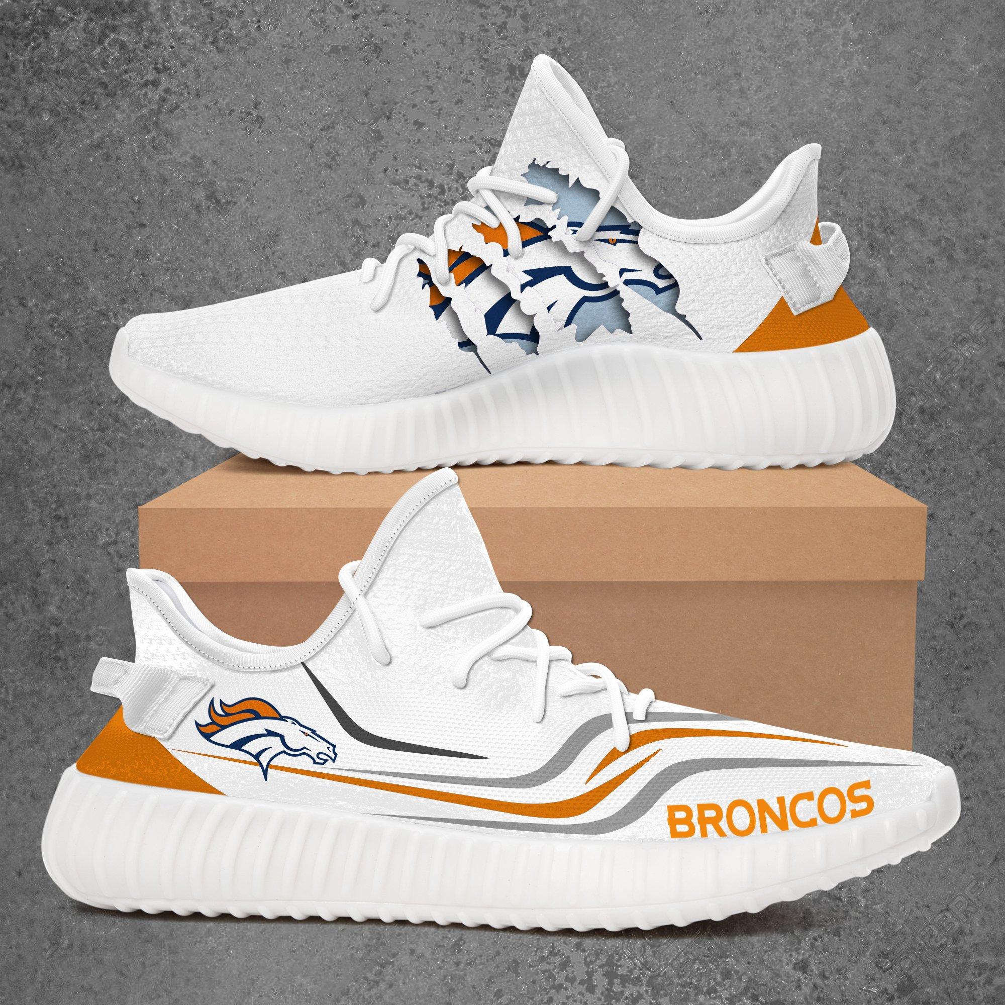 JWFancy Denver Broncos Yeezy Boost Shoes For Men And Women