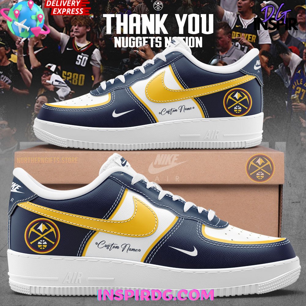 JWFancy Denver Nuggets Air Low-Top Sneakers Shoes For Men And Women