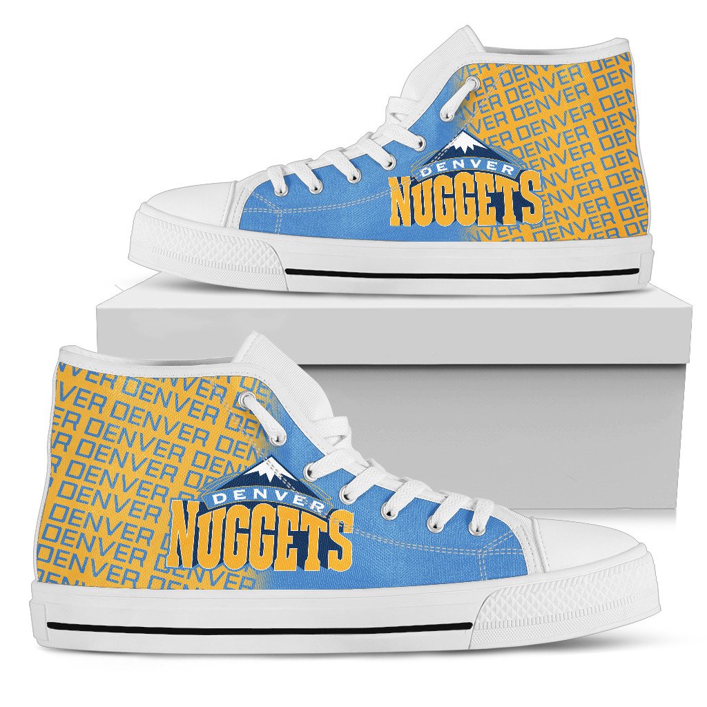 JWFancy Denver Nuggets High Top Canvas Sneakers Shoes For Men And Women